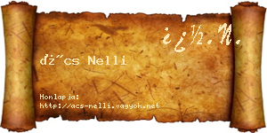 Ács Nelli névjegykártya